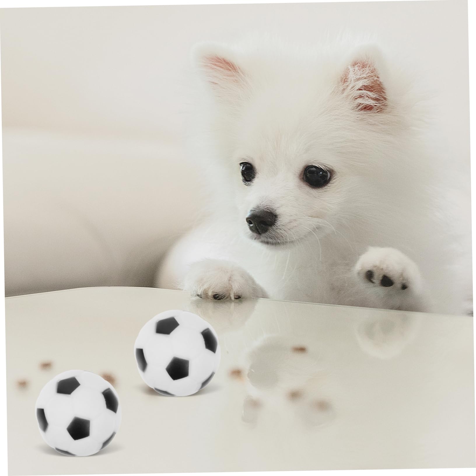 HANABASS 16stücke Interaktive Hundespielzeuge Kauspielzeug Fußball Mit Quietscher Langlebig Für Hunde Und Apportieren Für Kleine Und Mittelgroße Haustiere