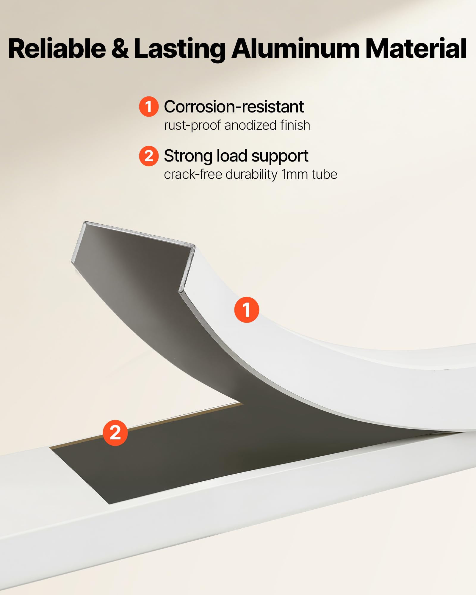 VEVOR Escalera de Aluminio Plegable 5 Peldaños, Escalera de Tijera con Pedal Antideslizante y Empuñadura Cómoda, Capacidad de 150 kg, Taburete Multifuncional para Cocina, Almacén, Hogar, Oficina