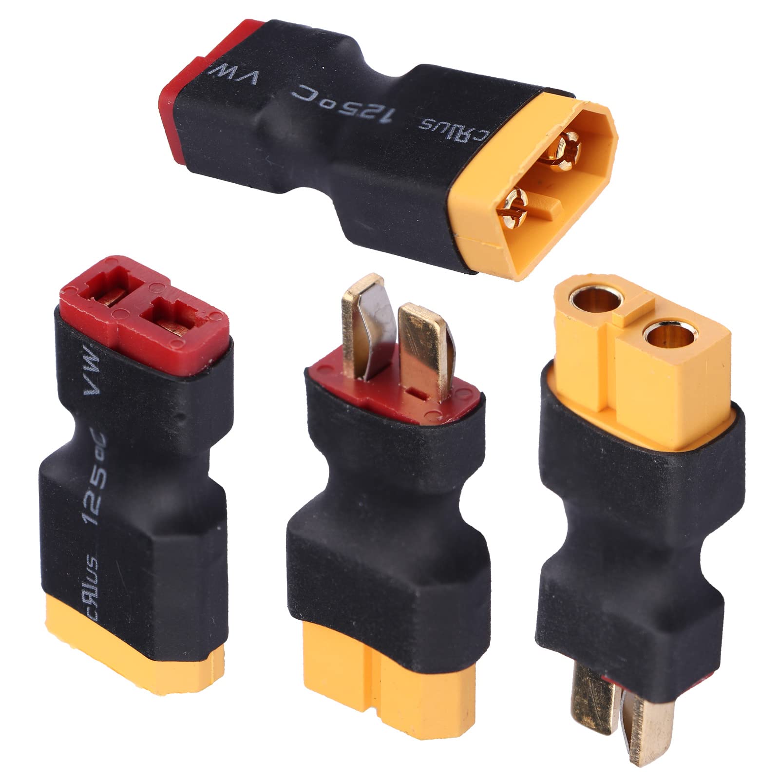 YINETTECH 4 Adaptateurs Connecteur Tamiya Vers T-Fiche RC Drone Voiture Lipo NiMH