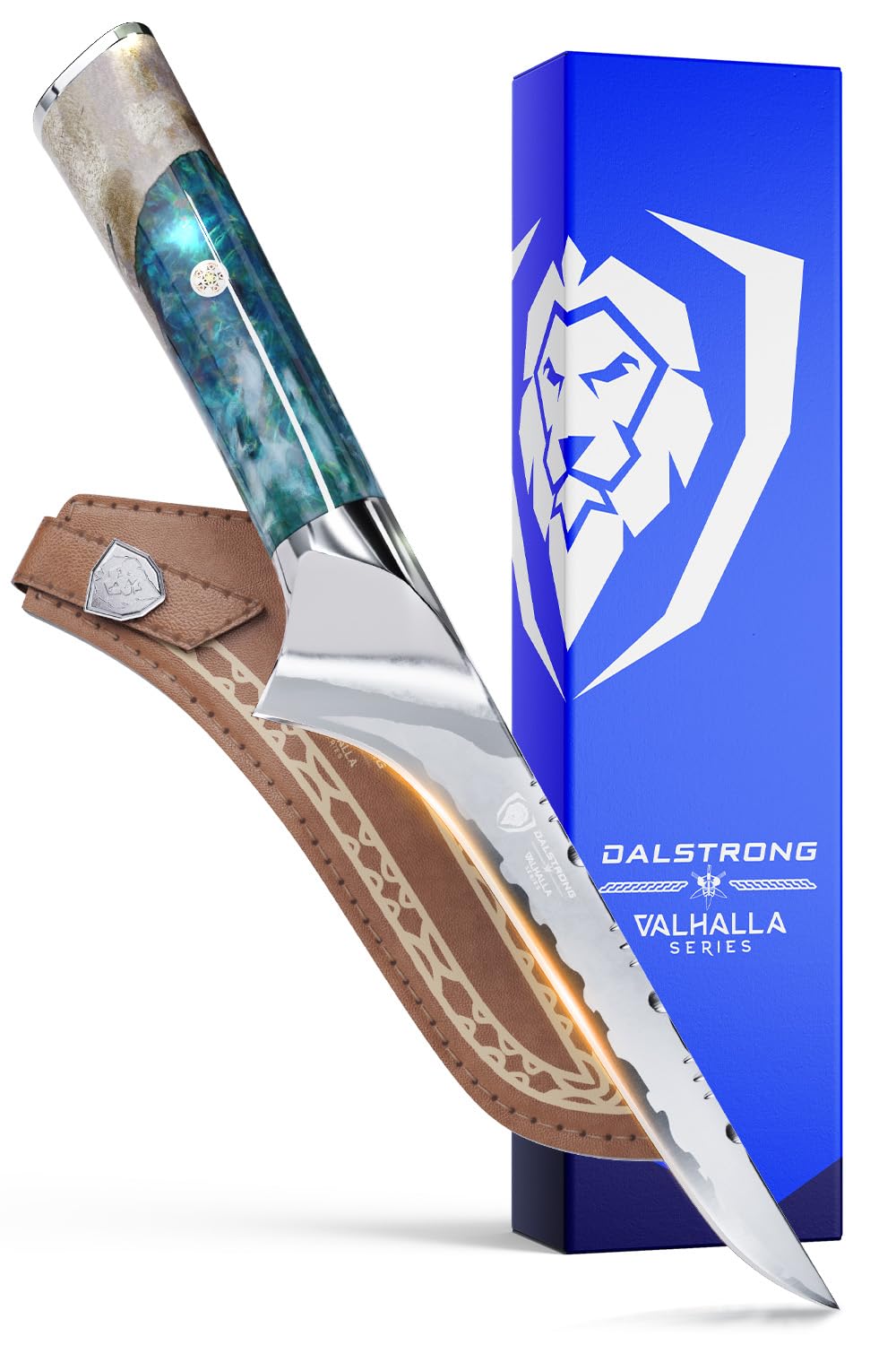 Dalstrong Boning Knife - 6 inch - Valhalla Series - 9CR18MOV HC Steel - Celestial Resin & Wood Handle Gift Knife - Fillet, Meat Cutting, Carving, Bone