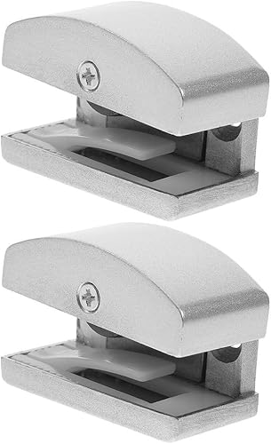 Guías de puerta de vidrio Fat Ivan 2 unids Tapón de puerta abatible de goma ajustable puerta deslizante Base ajustable Guía de puerta de ducha