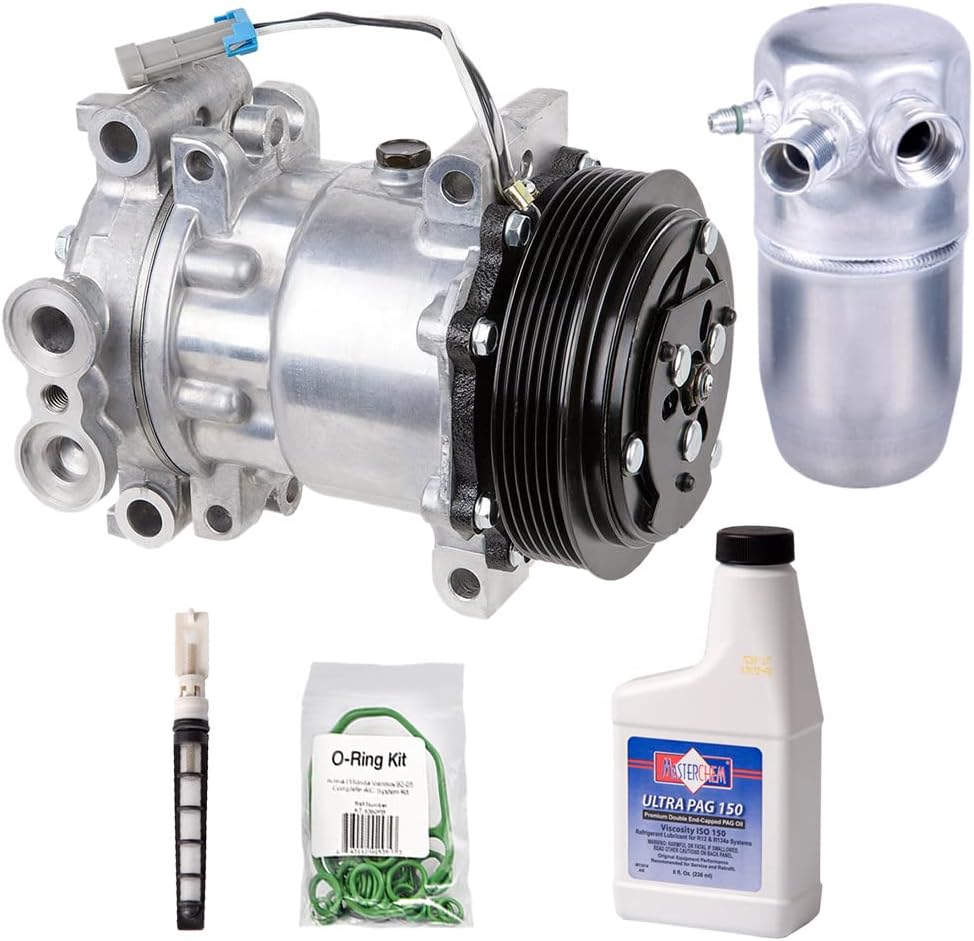 Amazon.com: AC Compressor & A/C Repair Kit For GMC Sierra Yukon Chevy ...