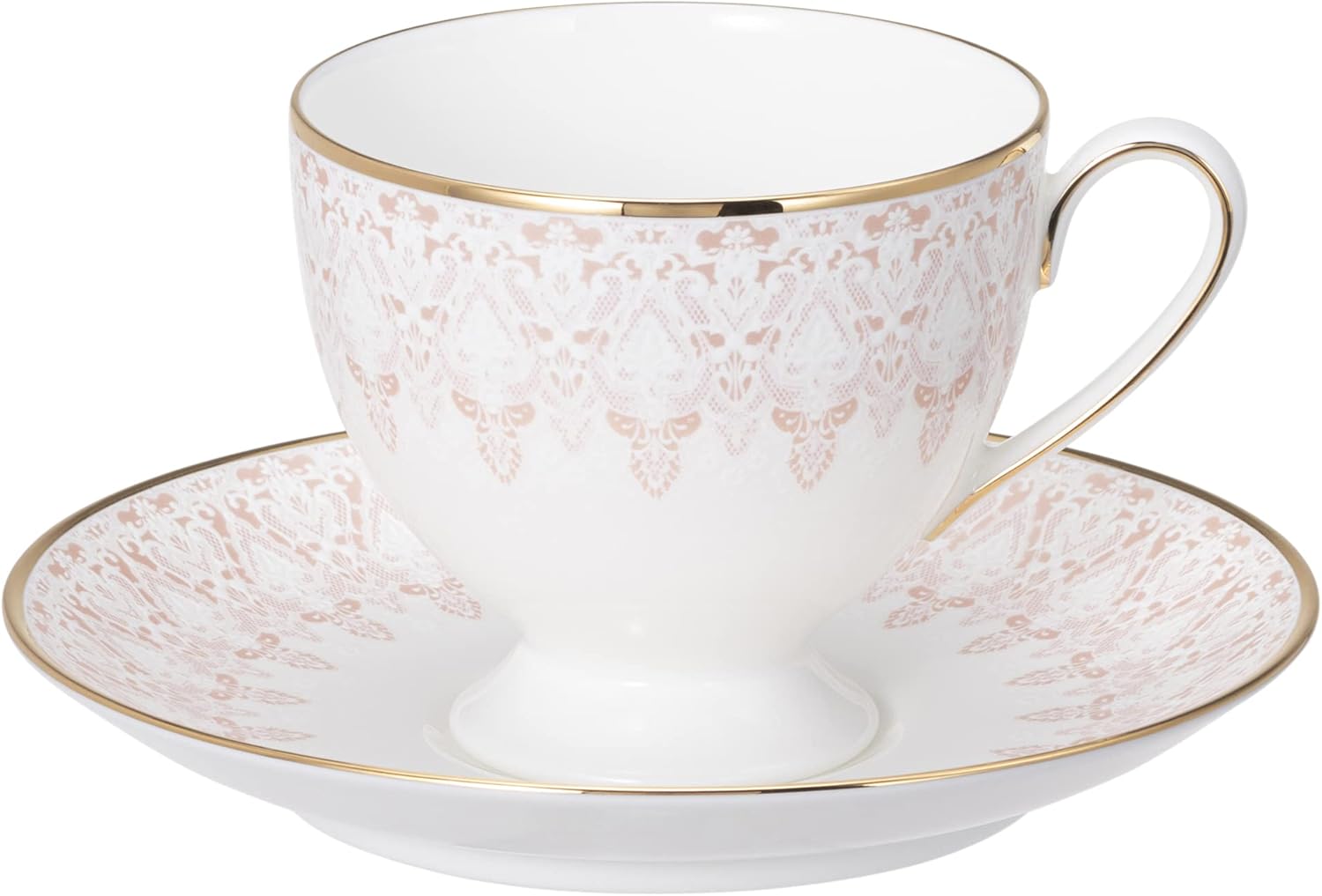 Narumi 52251-20857 Cup Saucer, Aurora Pink, 7.5 fl oz (210 cc)