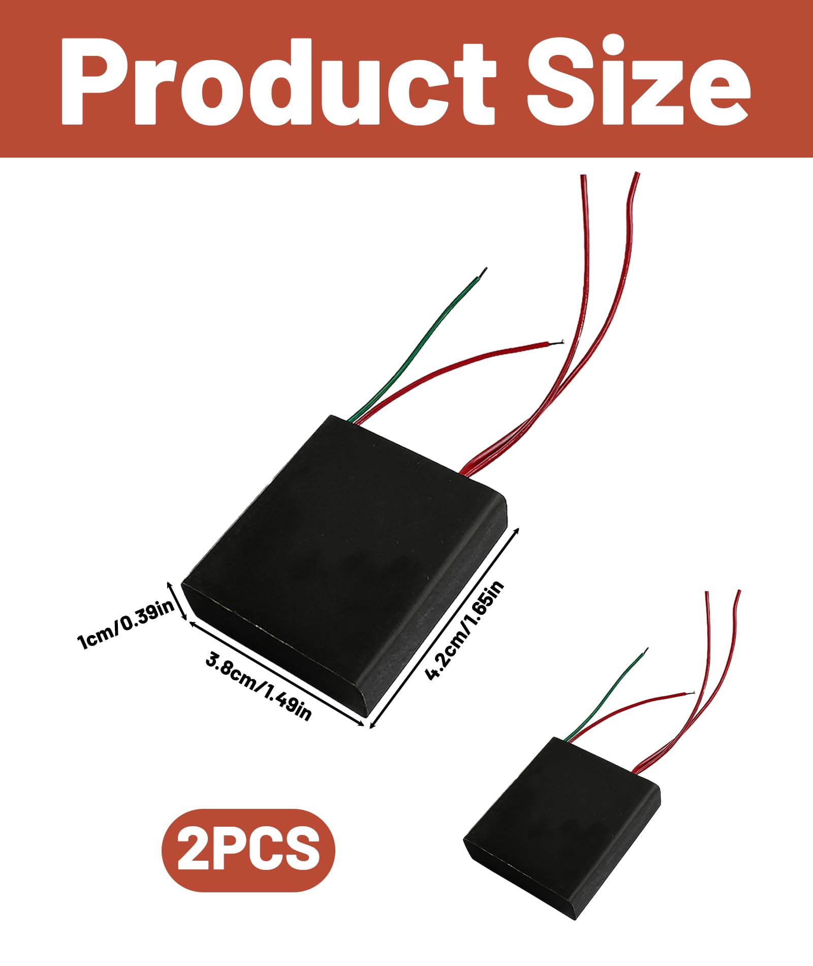 2Pcs High Voltage Generator Module for DIY ElectronicsHigh Set, High Voltage Generator 400KV, 4.2cm x 3.8cm x 1cm,High Volt Generator for Science Experiments, Arc Demonstrations - Image 2 thumbnail