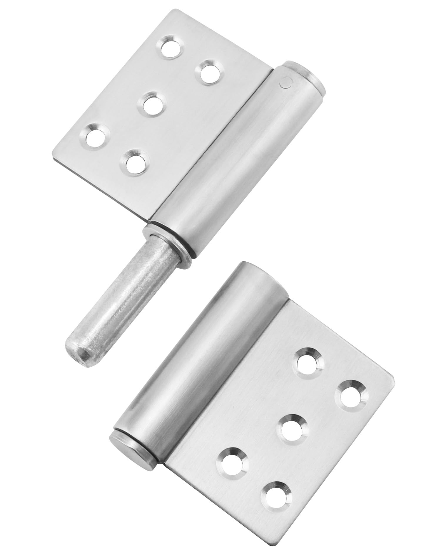 QWORK® 2 Pack Lift Off Hinges, Stainless Steel Heavy Duty Door Hinges for Internal & External Doors (5 Inch) - Image 3
