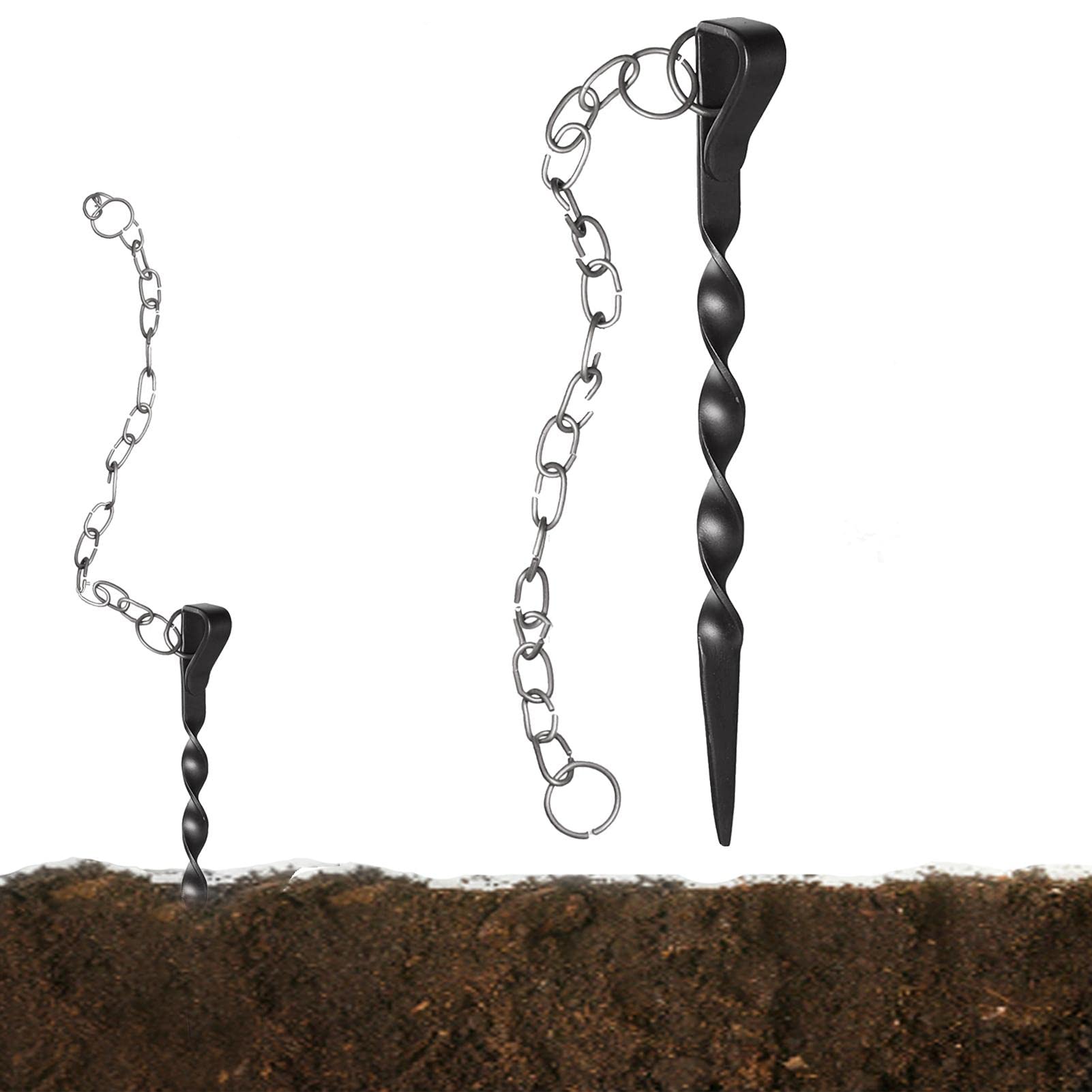 Buy XIAOYEZI Rain Chains Anchor Chain,Heavy Duty Iron Rain Chain Anchoring Stake Durable