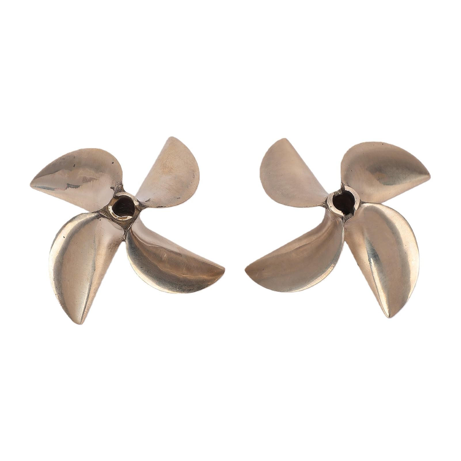 Haofy 2 Stück Messing Schiffspropeller 4 Blatt Propeller, 67 Mm 1,7 Zoll Steigung for RC Boot 836 | Präzise 67 mm Durchmesser, 1,7 Zoll Steigung, 4-Blatt-Design aus Messing