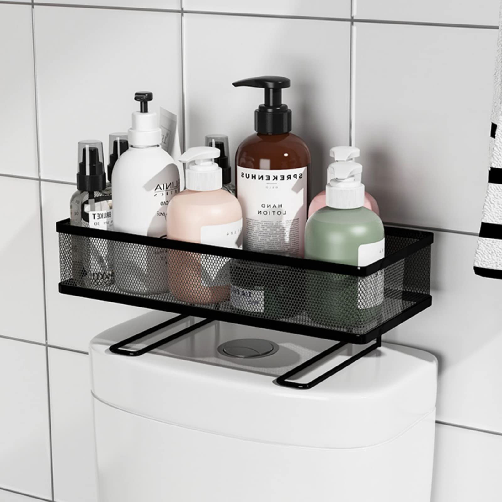 Organisateur de toilettes sans perçage pour gagner de la place