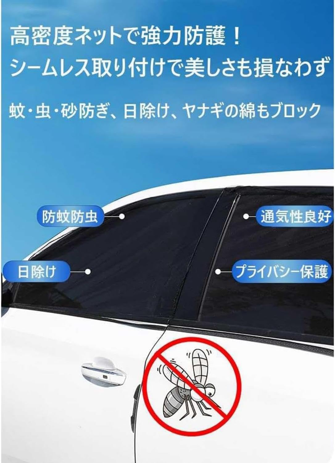 Amazon.co.jp: 車用網戸 4枚セット 2023 新型 トヨタ ランクル70