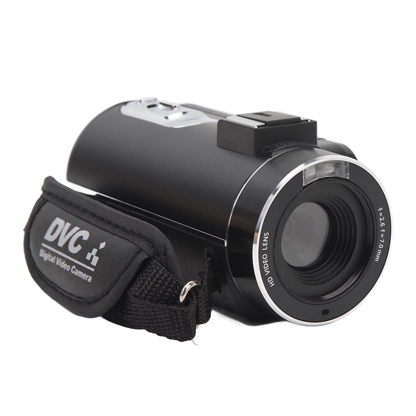 Jectse Videocamera 4K, videocamera digitale con schermo, microfono e porta, 56M 4K 30FPS IR Nightsicht 18X Zoom 3.0in IPS Touch Scree Professionale Vlogging Camera