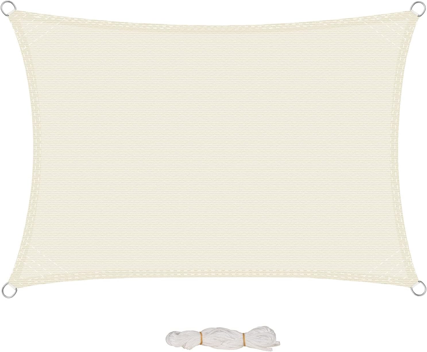 Sonnensegel Dreieckig 3x3m Creme - Atmungsaktiv Mit UV-Schutz Für Garten & Terrasse