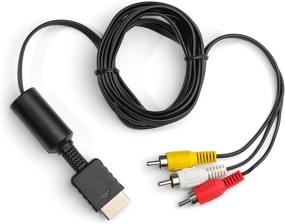 [6 Feet PS2 AV Cable] Eruner Composite Audio Video AV Cable to RCA