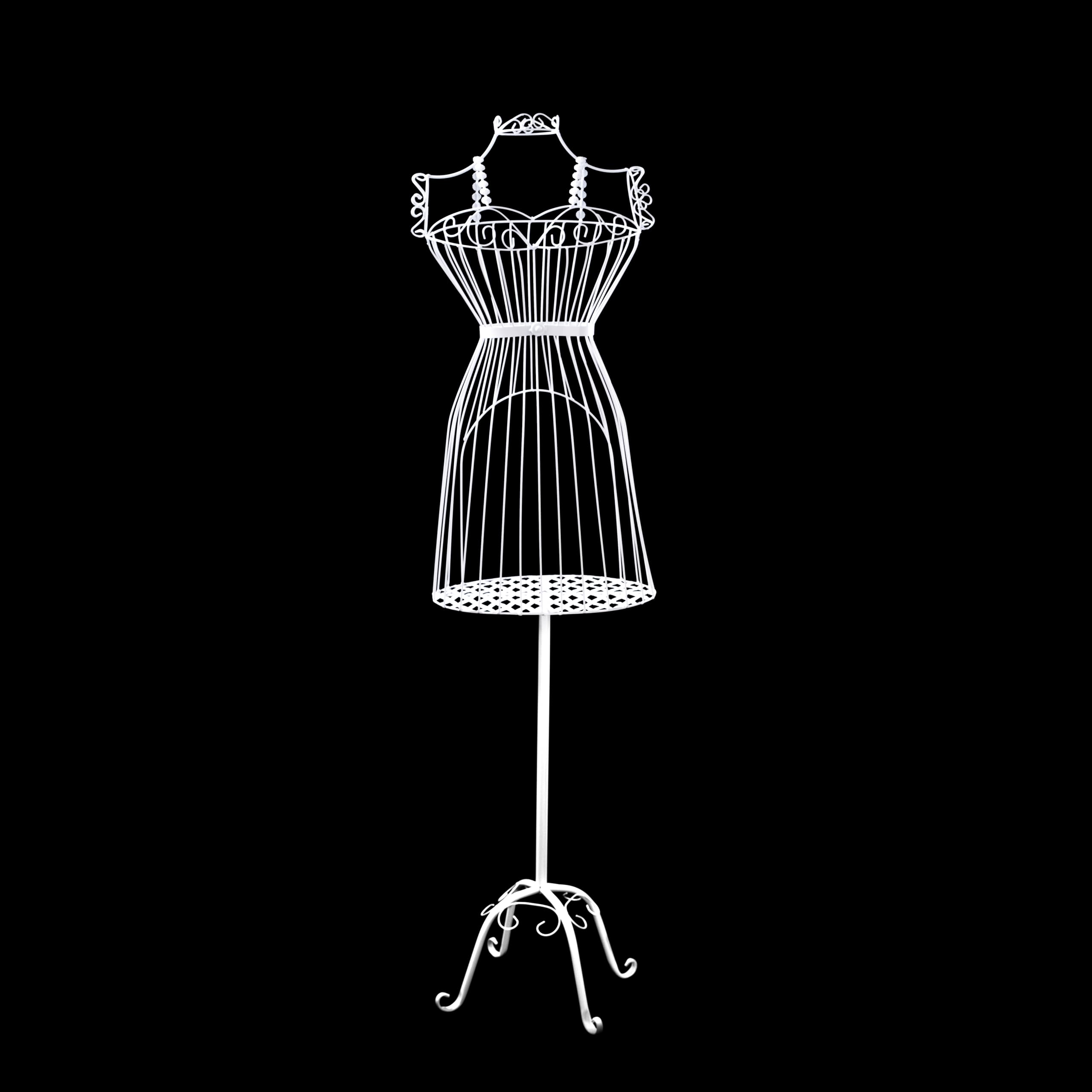 Amazon.com: Female White Metal Steel Wire Mannequin Dress Form for Sewing  Display European Style : Industrial & Scientific