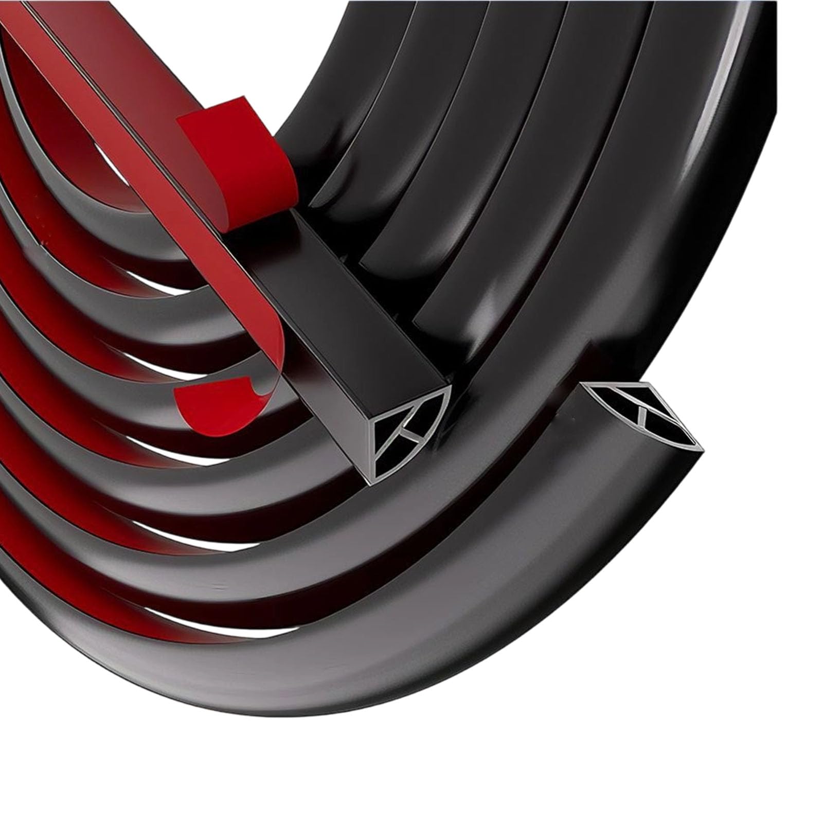 3M Silicone Flexible Quarter Round Decorative Trim Adhesive Corner Moulding Home Wall Furniture Stickers