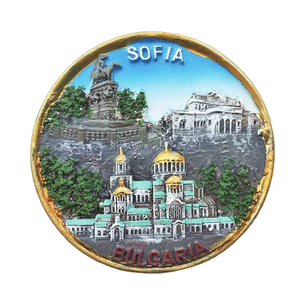 Wedarego Sofia Balgaria Sofia Bulgaria 3D Refrigerator Magnet Travel Sticker Souvenirs Home & Kitchen Decoration Bulgaria Fridge Magnet From China