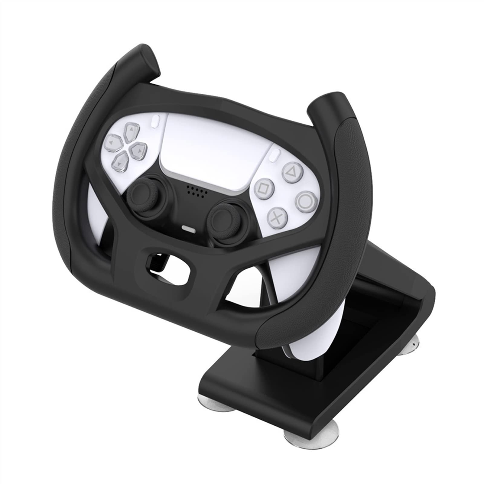 Volant De Jeu for Ps5 Jeux De Course De Voiture Poignée avec Support Électronique Machine D'accessoires (Color : Black)
