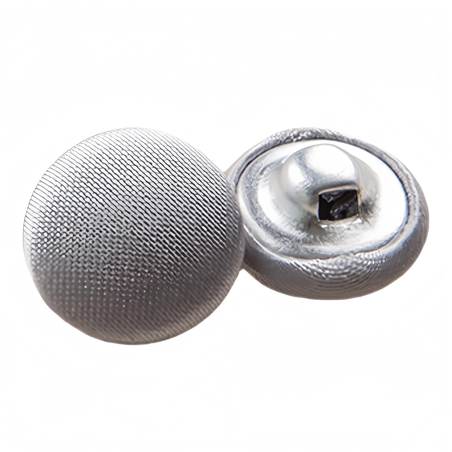 10 Pcs Satin Covered Metal Shank Buttons Cloth Buttons for Wedding Dress Tuxedo Suits