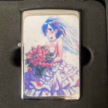リゼロ レム ラム 美少女 お風呂 オイルライター zippo 風 BRZ17