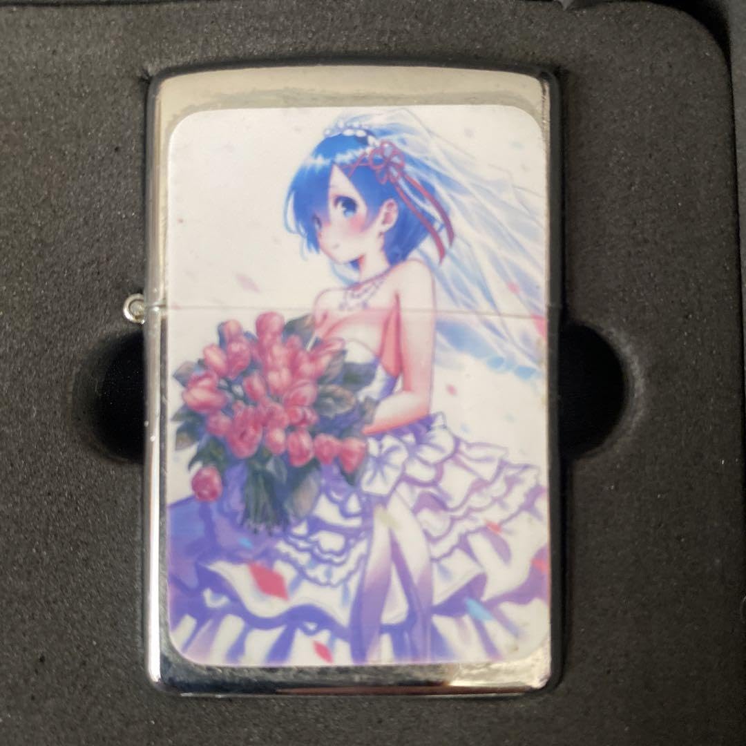 リゼロ　レム　ラム　幼少期　オイルライター　zippo 風　BRZ3 リゼロ レム ラム 幼少期 オイルライター zippo 風 BRZ3 リゼロ レム