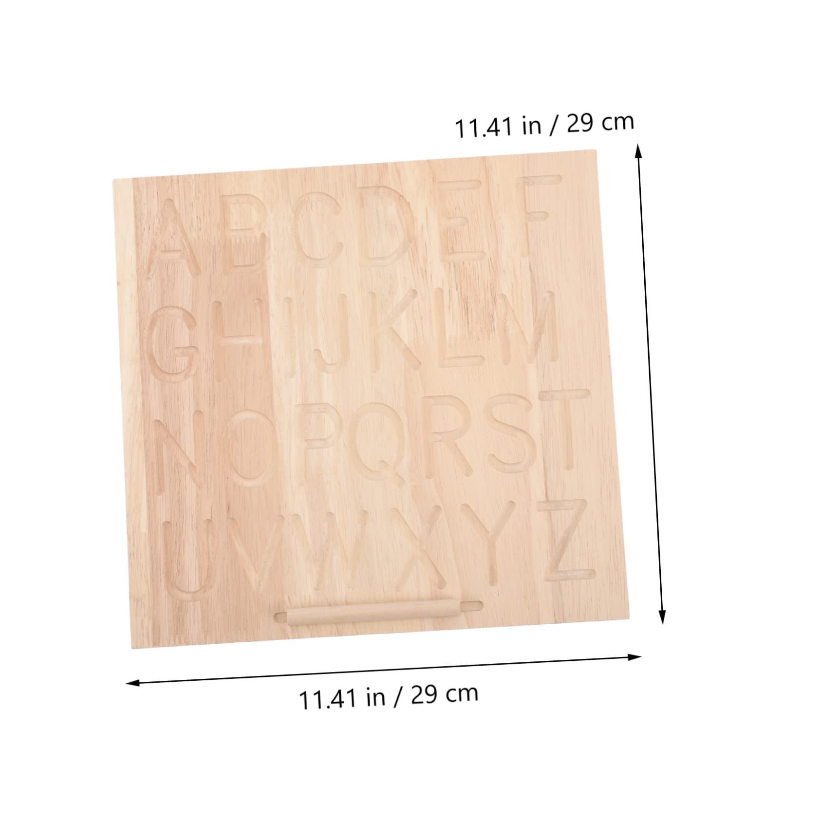 Tablero de Trazado de Caracteres de Madera Doble Cara para Niños | Color Caqui, 1 Juego, Superficie Lisa y Bien Pulida, Uso en Homeschooling y Exterior