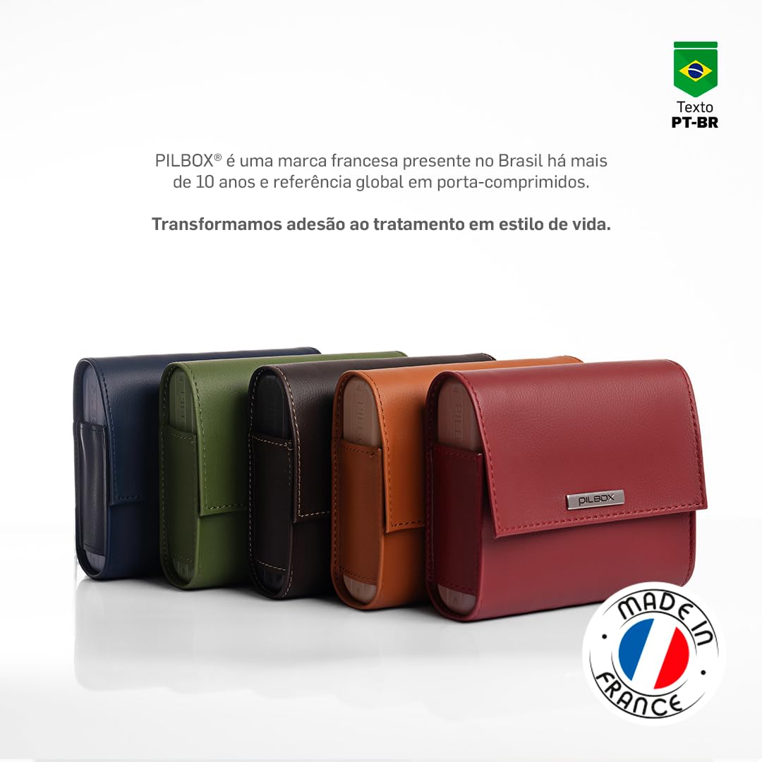 PILBOX Boîte à Pilules Maxi Chocolat