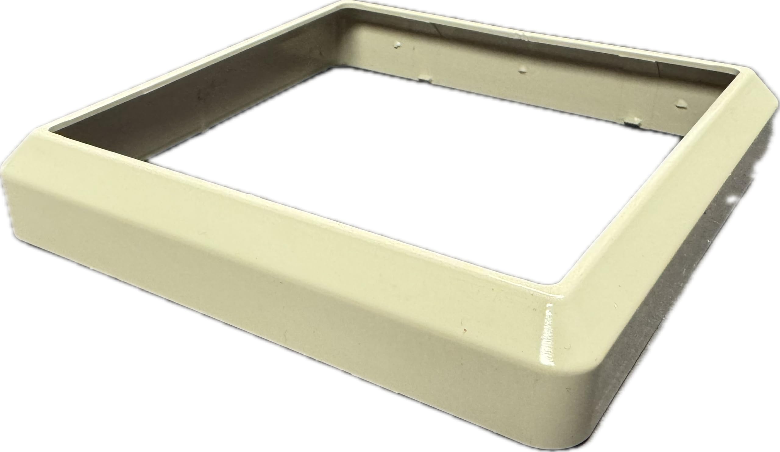 True 5"x5" Vinyl Post Trim Skirt, One-Piece Design, 0.125 Inch Radius, LMT1525 (Almond)