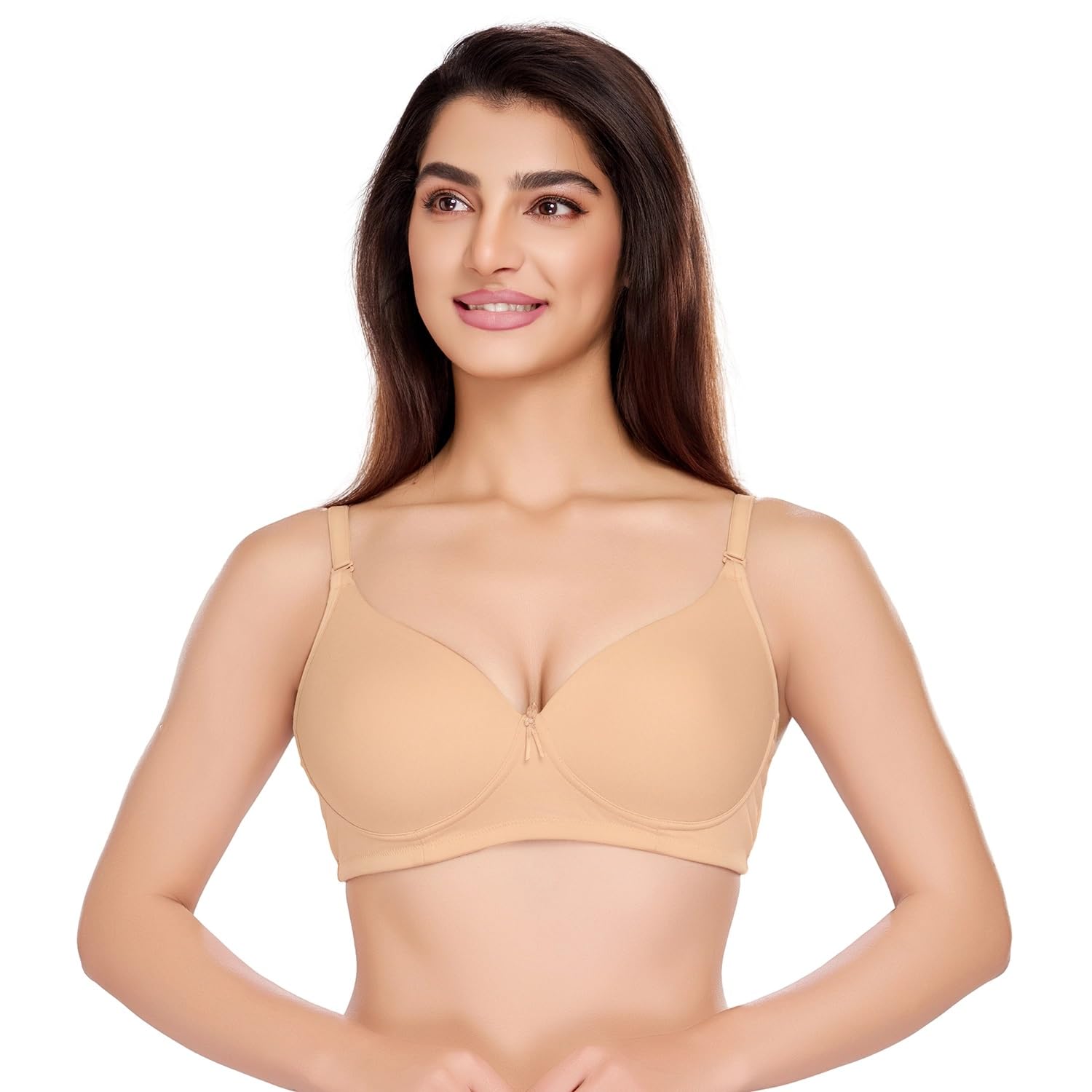 juliet Womens Padded T-Shirt Bra 1253 Skin 38B-picture-49