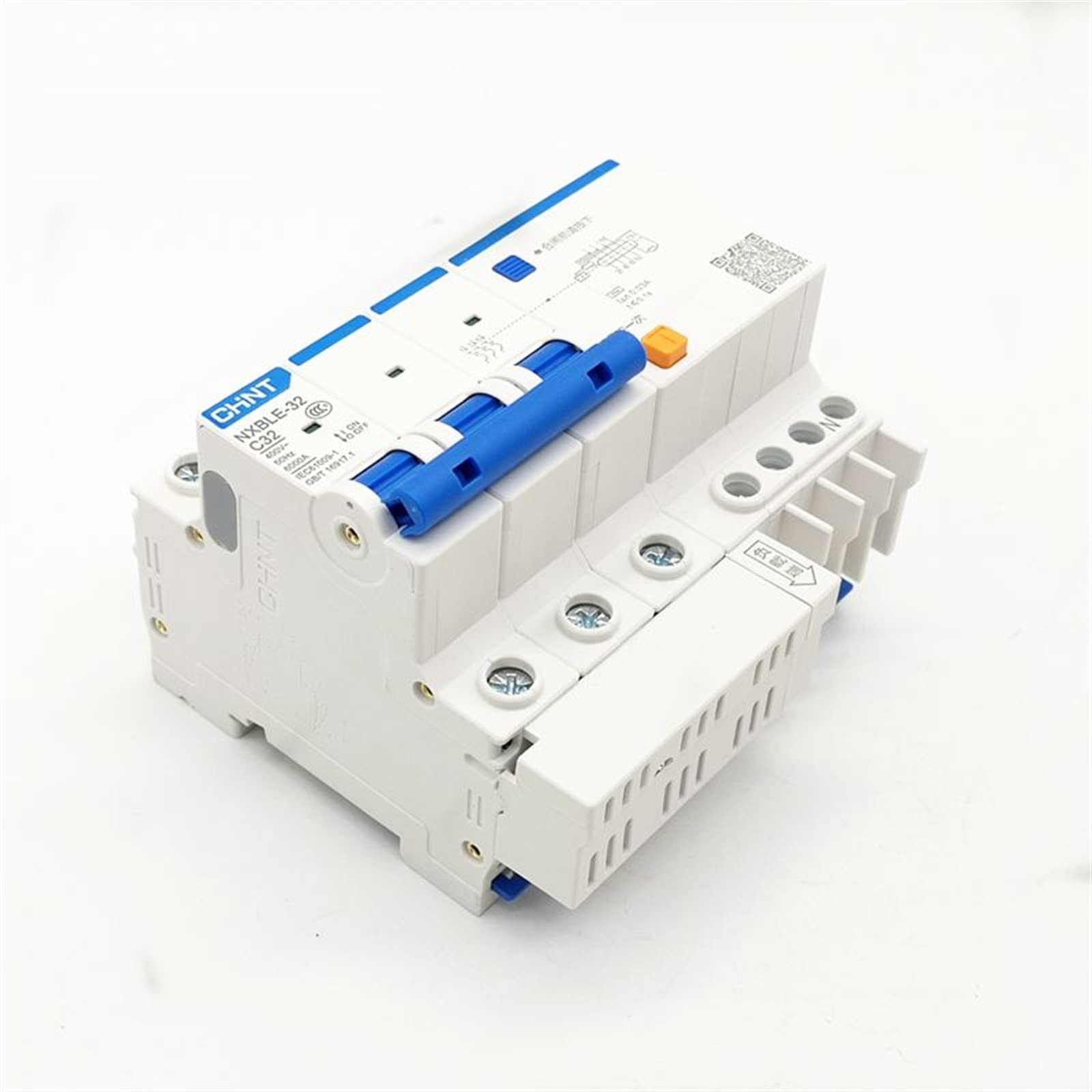 RCBO NXBLE-32 3P + N 30mA C6A 10A 16A 20A 25A 32A wyłącznik różnicowoprądowy RCBO(C20A)