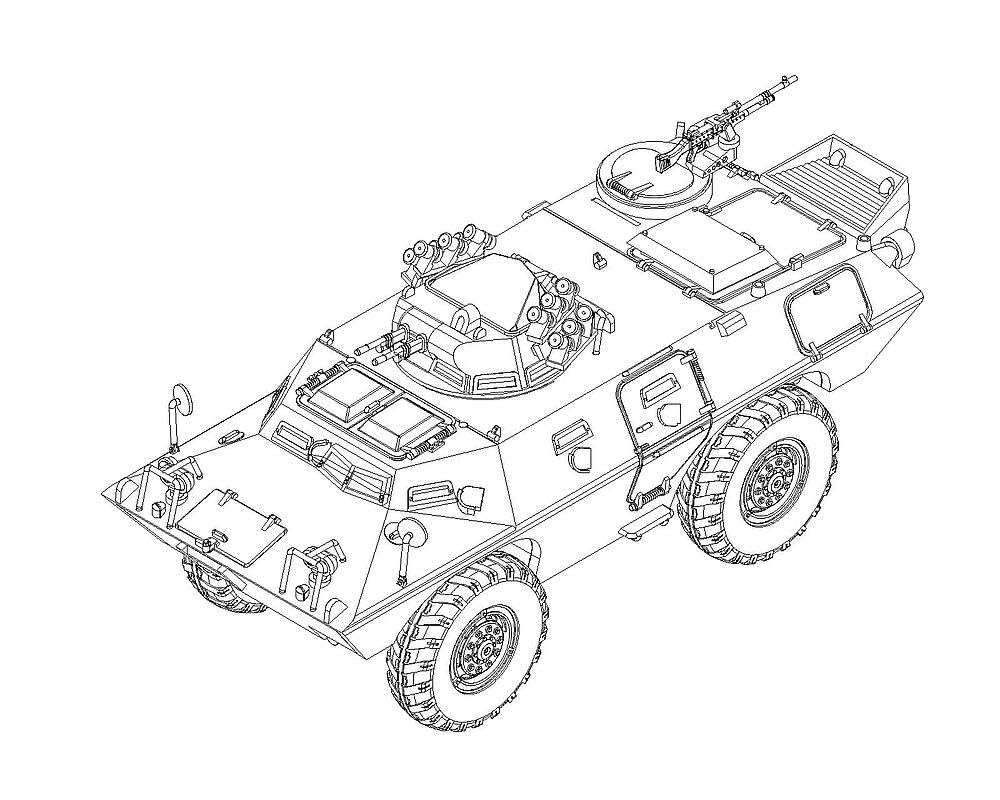 Trumpeter 1:72 - M706 Commando Armoured Car
