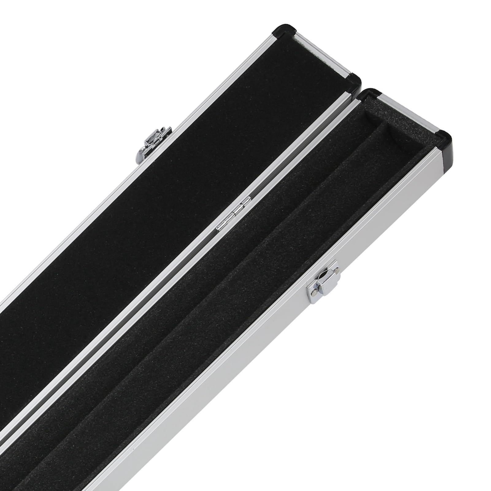 Snooker Pool Cue Case Soft Foam Lining Carrying Storage Holder Protection Billiard Accessory for Snooker and Eight or Nine Ball Billiards Aluminium Artificial Leather Metal Foam