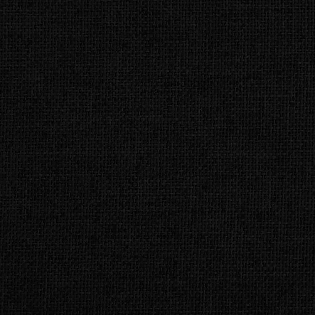Cómoda cama para perros para salón con patas de madera maciza, sofá para perros de tela y espuma en negro, 70 x 40 x 24 cm