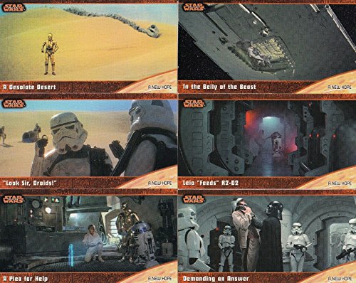 STAR WARS TRILOGY RETAIL WIDEVISION 1997 TOPPS COMPLETE BASE CARD SET OF 72