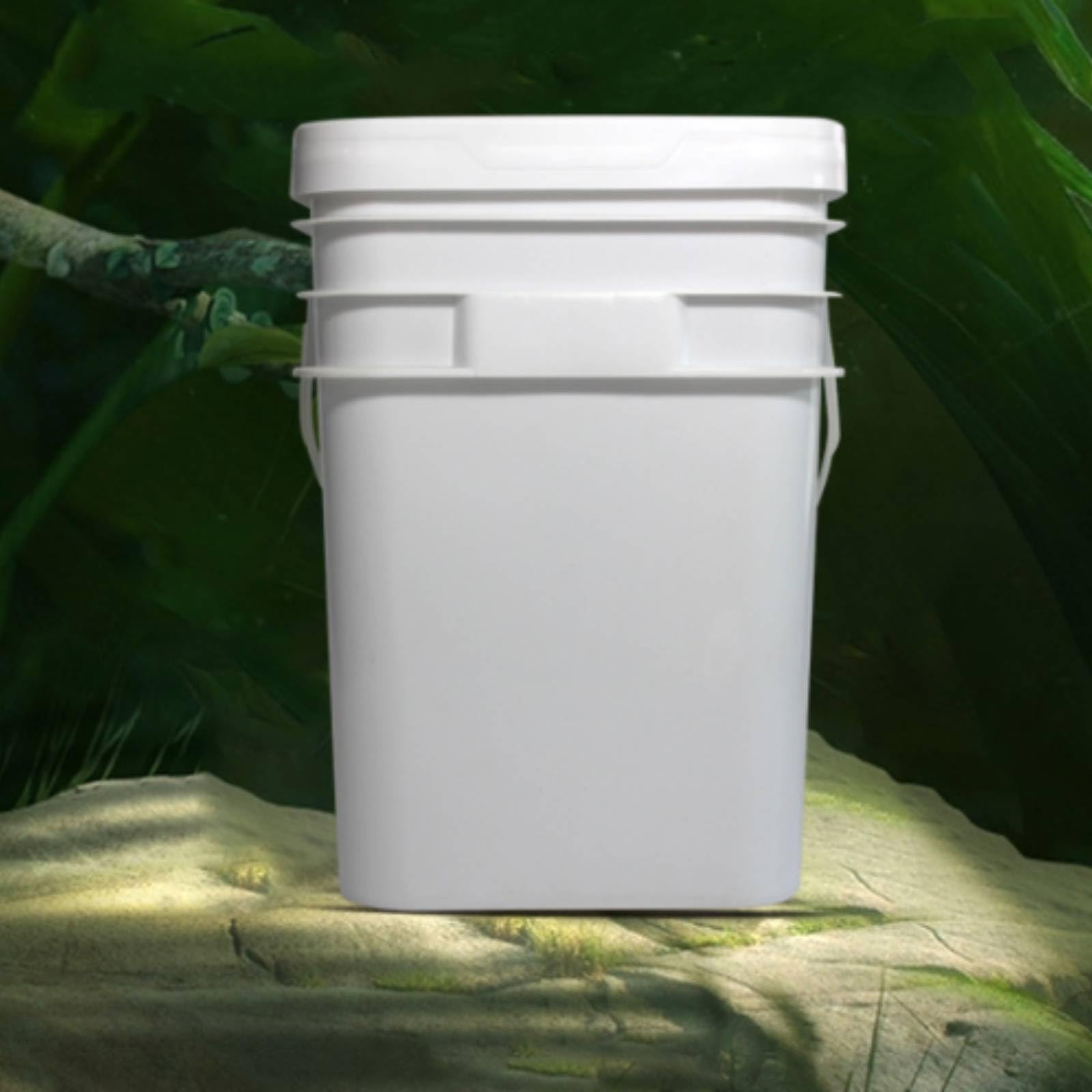 Sharplace Contenedor Cuadrado de Plástico PP con Diseño Robusto Tapa Integrada y Asa Cómoda Cubeta para Almacenar Líquidos y Pinturas Recipiente Multiuso Adecuado para Tareas de Hogar Organización