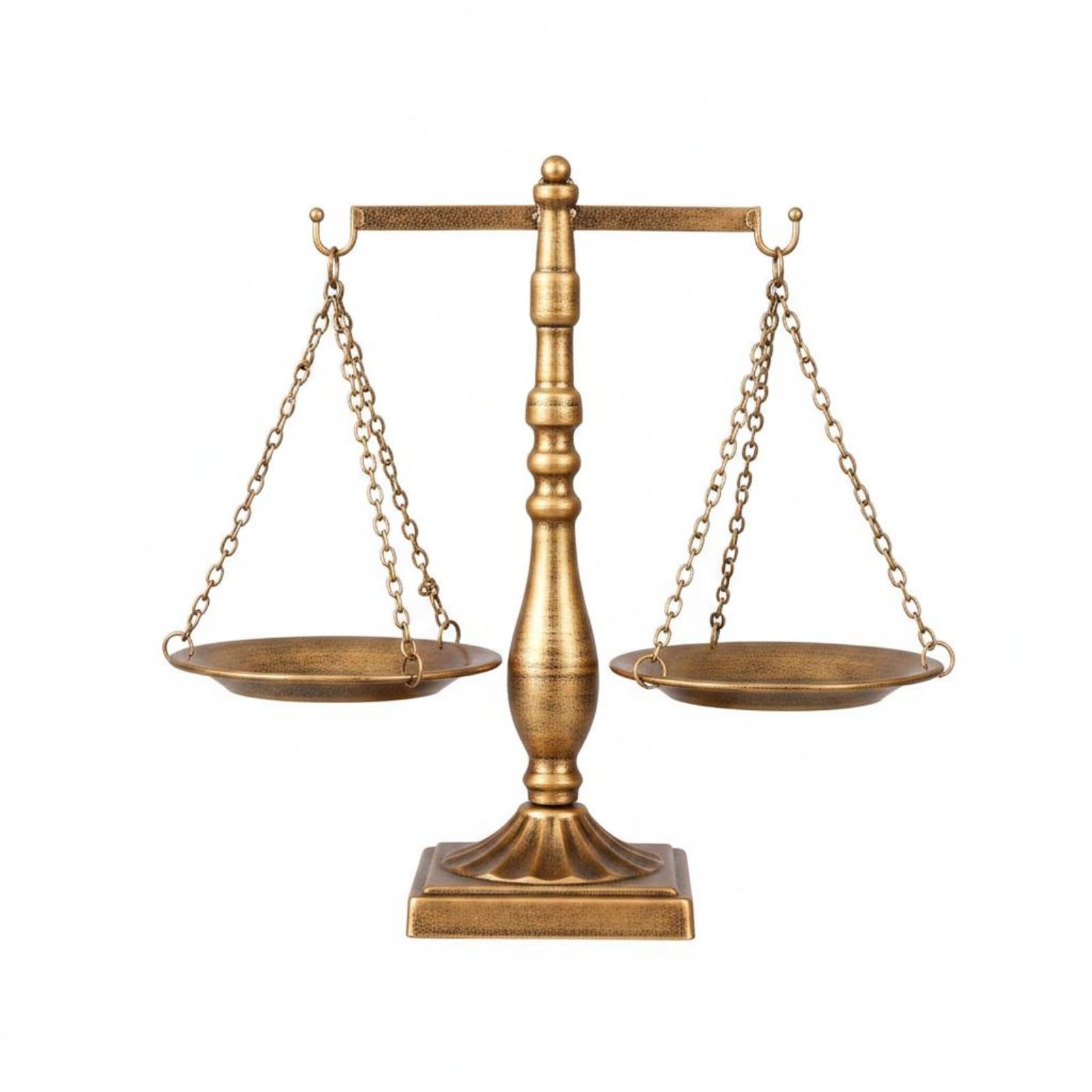 MYADDICTION Antique Charm Metal Balance Statue Retro Iron Balance Scale Retro Scale Ornament for Shop Display, Office, Straight Rod-image-44