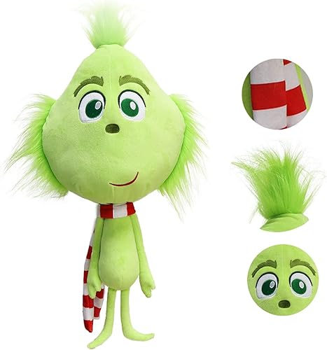Miniatura 4 de RELIGES Juguetes de peluche de Navidad, juguete de peluche de monstruo verde, adecuado para decoraciones de Navidad, regalos de Navidad, muñeca de