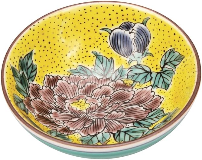 ナカマル『九谷焼』平盃･吉田屋牡丹 K9-1201