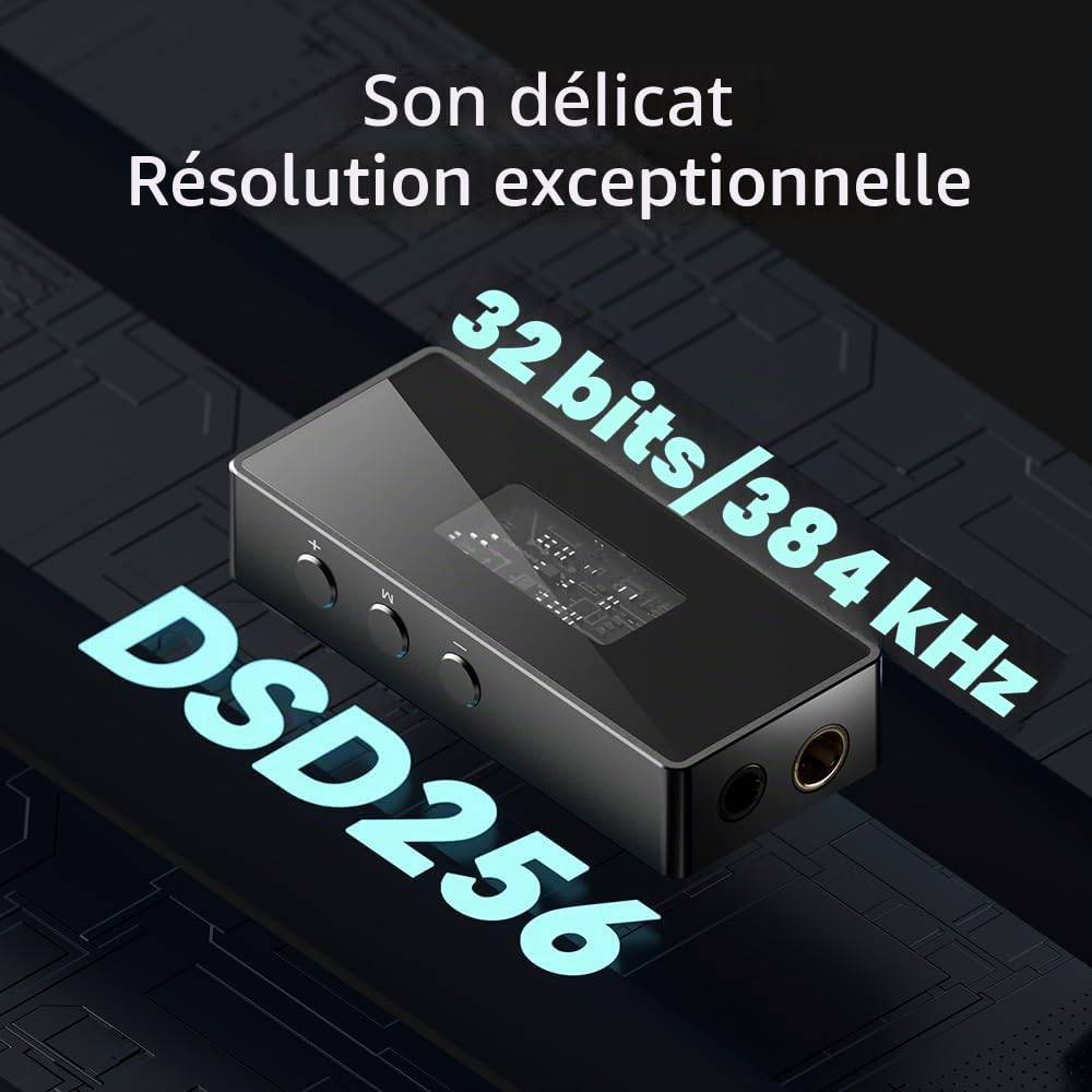 LEAUDIO TRN Black Pearl Décodeur audio numérique portable Hi-Fi 3.5 + 4.4 Sortie double CS43131 PCM 384 kHz 32 bits DSD256 DAC Amplificateur de casque