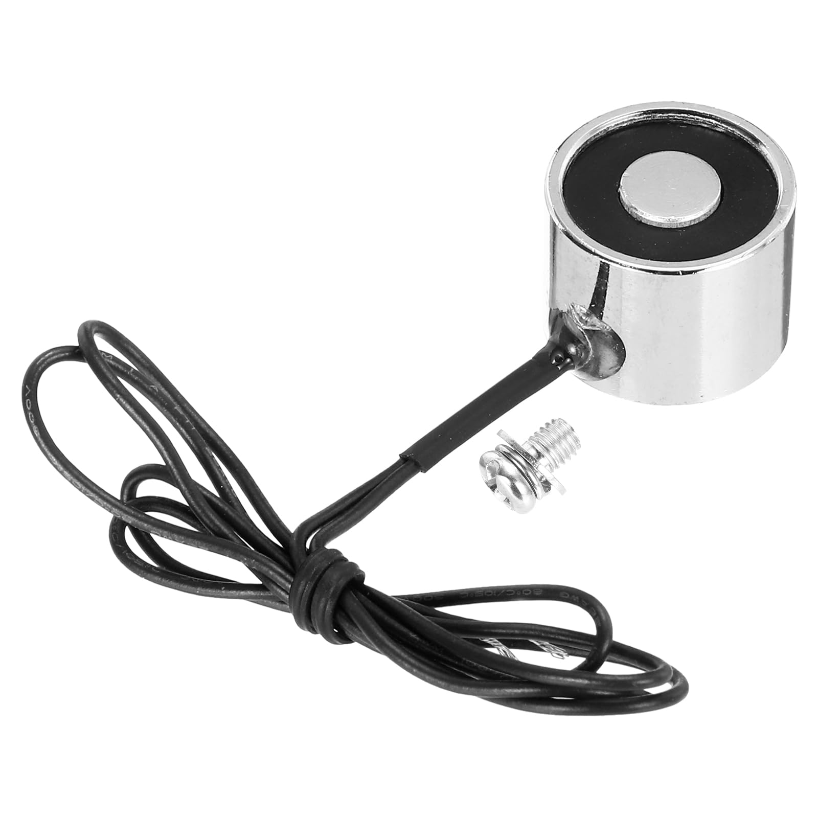QUARKZMAN Electroimán Solenoide DC 24V 2.5W 6.6LB 3Kg Redondo 20x15mm