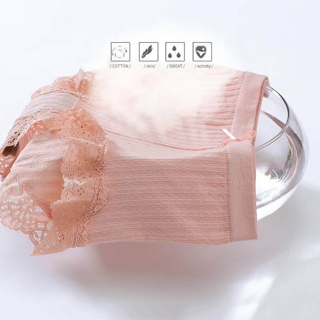 Damskie bawełniane majtki rozciągliwe hipsterskie majtki M L XL XXL duży rozmiar, opakowanie 4 szt. (kolor: A, rozmiar: L)