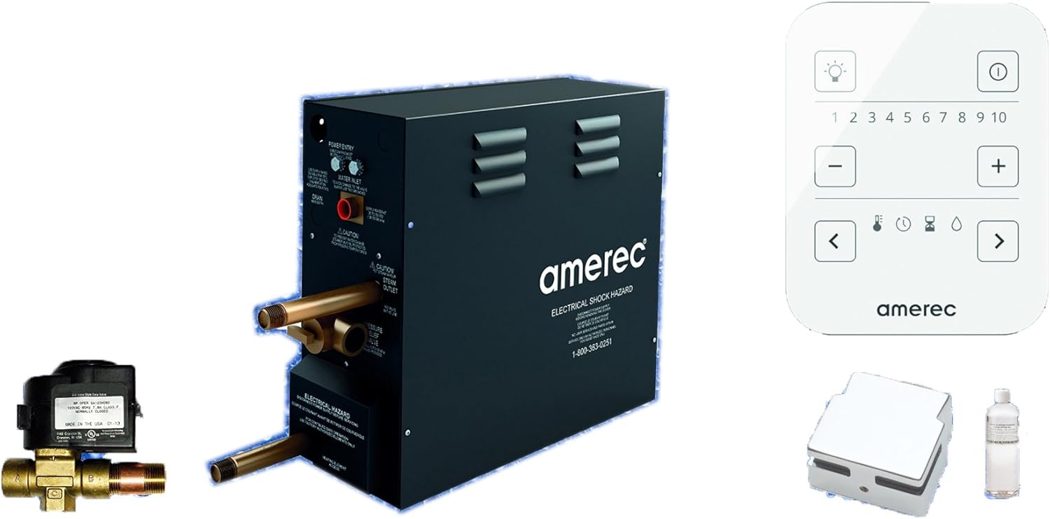 Amerec AX 4.5 KW Steam Bath Generator with A3 Touch Screen Control