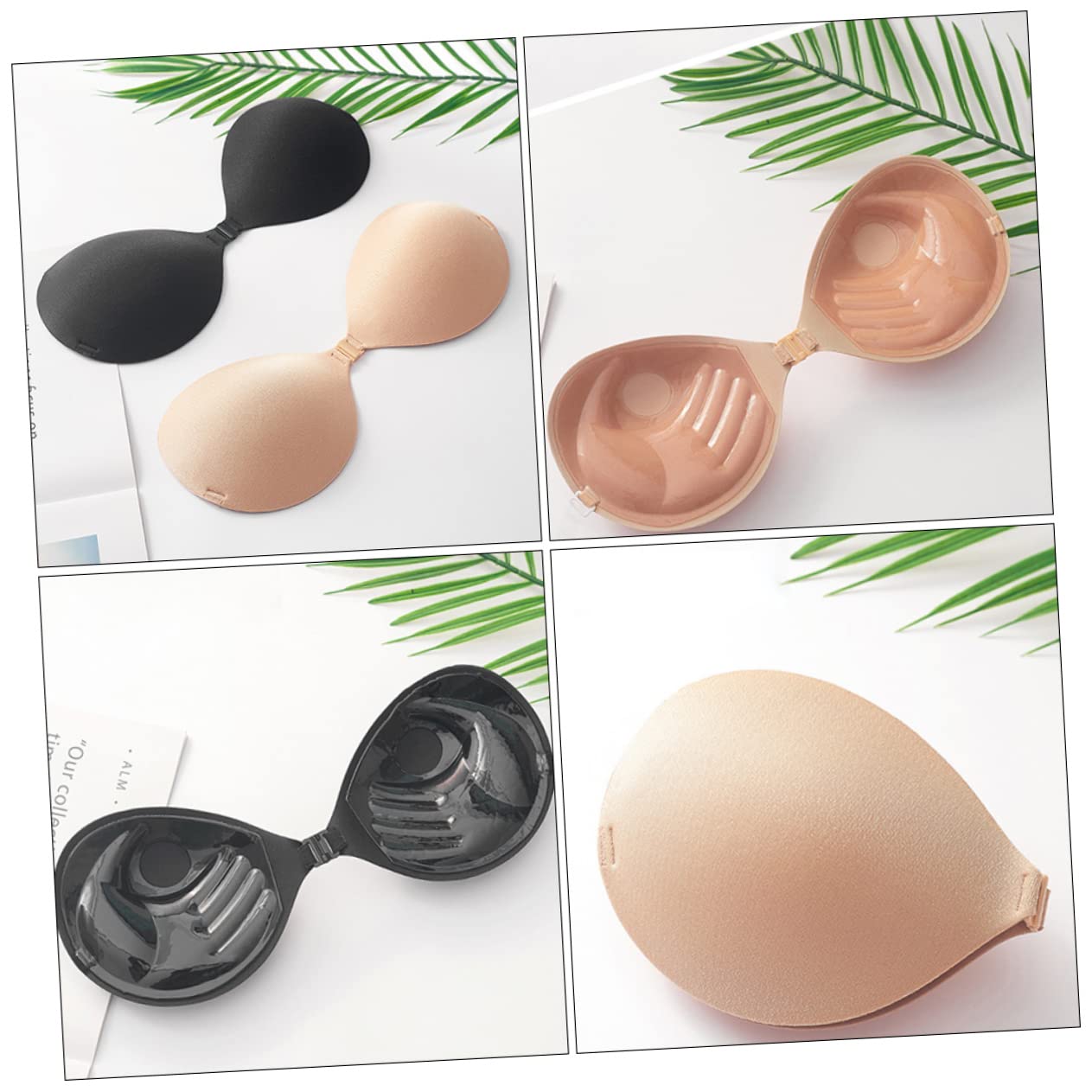LIFKOME Pegatinas Escote Vestido 3 Juegos 2 Piezas Pegatinas De Ropa Interior Para Vestidos Sujetador Para Vestido De Novia Sujetadores Pegajosos Accesorios Para Niñas Gel De Sílice