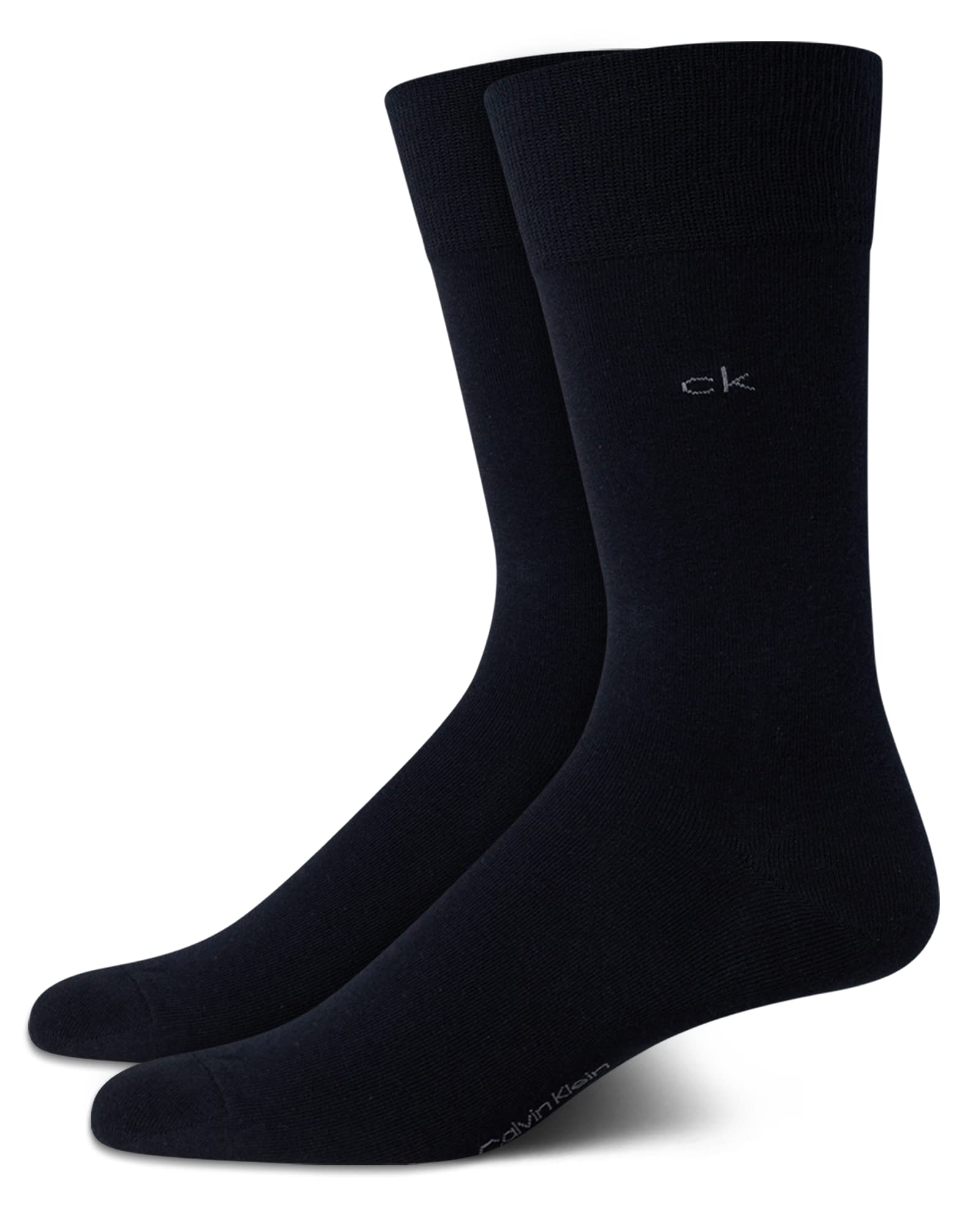 Calvin Klein Men's Dress Lightweight Stretch Crew Socks (2-Pack)