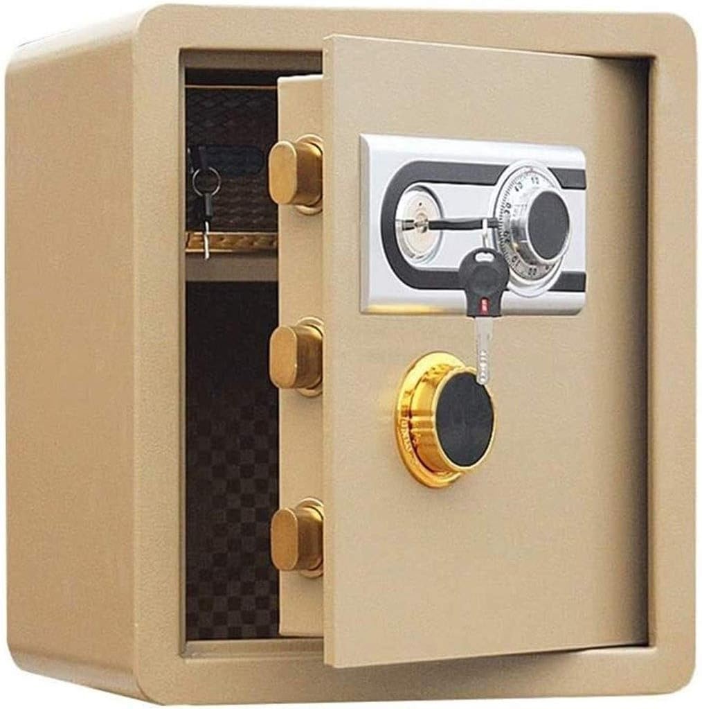 Mechanical Built-in Office Password Medium Upgrade Reinforced 18" Full Steel Cabinet, Yellow Safe strongbox