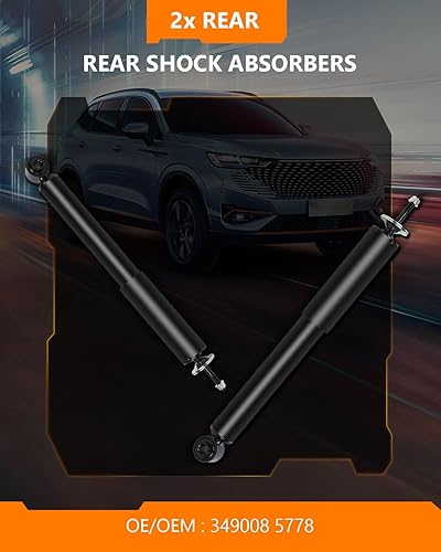 Miniatura 2 de Amortiguadores traseros, amortiguadores OCPTY para Chevy se adapta a Chevy 2004 2005 2006 2007 2008 2009 2010 2011 2012 para Chevy Malibu, 2005 2006