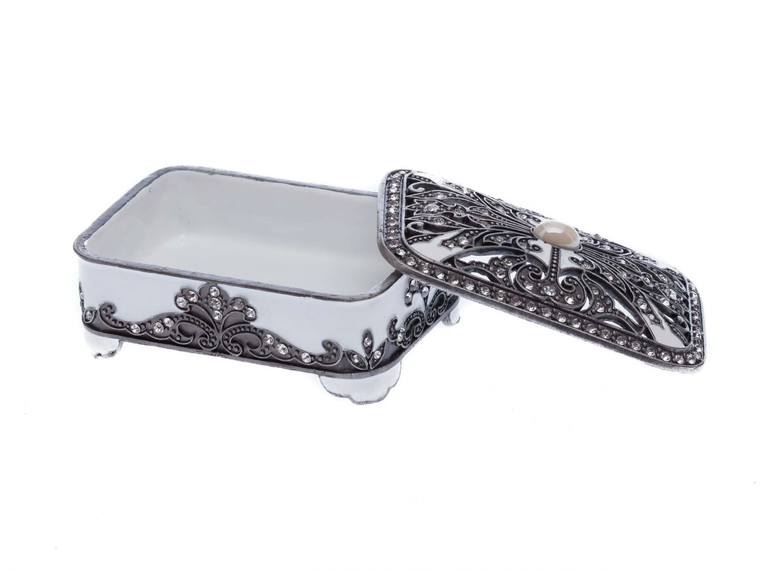 Boîte En étain Signée - Pour Bijoux, Pilules Ou Petits Trésors - Occasion