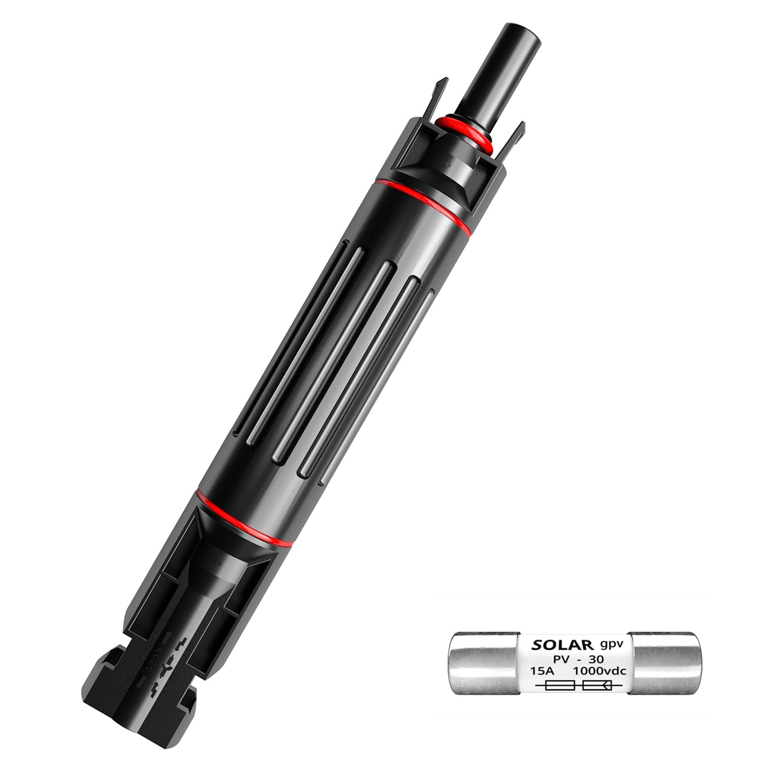 ABONIX Solar Fuse Holder Waterproof 1000V 15A Connector for Solar Panels & Controllers, Reliable Protection (Pack of 1)-picture-21