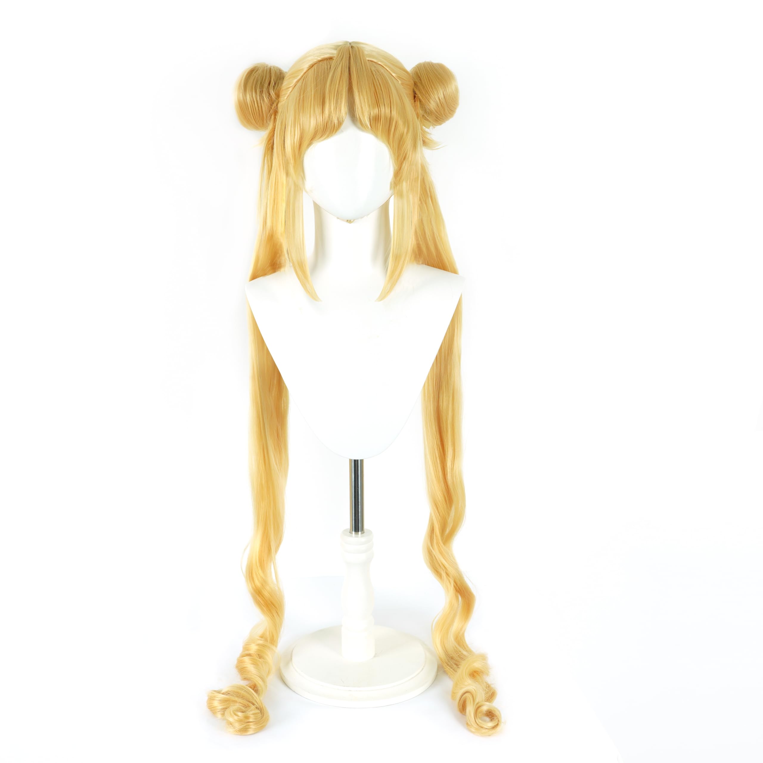Lungo Golden Ricci Anime Parrucche Per Partito