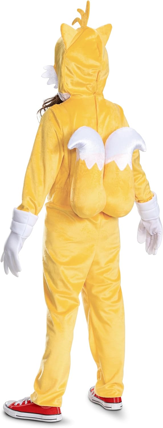 Disguise Child Sonic Tails Deluxe Costume for Kids, Official Sonic Movie 3 Costume With Inflatable Tail