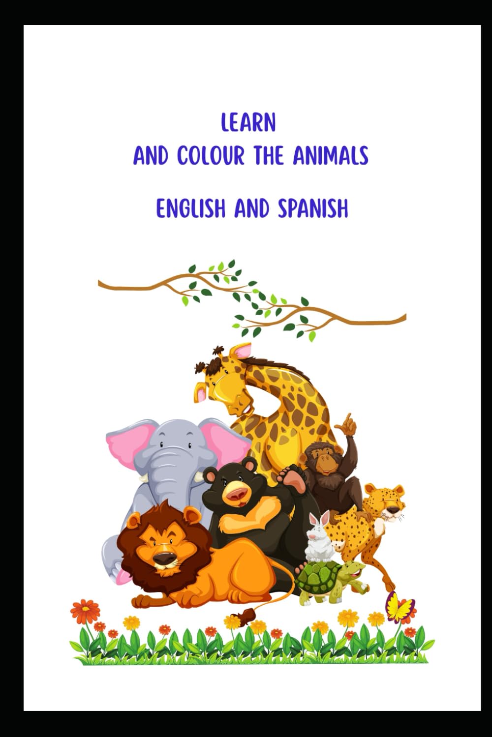 Learn and colour the Animals English and Spanish