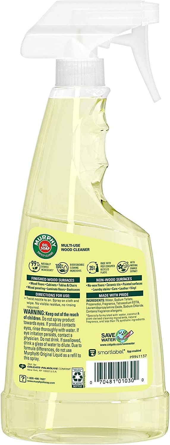 Murphy's Oil 1030 22-Ounce Orange Multi-Use Clean and Shine Wood Cleaner Spray (Pack of 3) by Murphy's